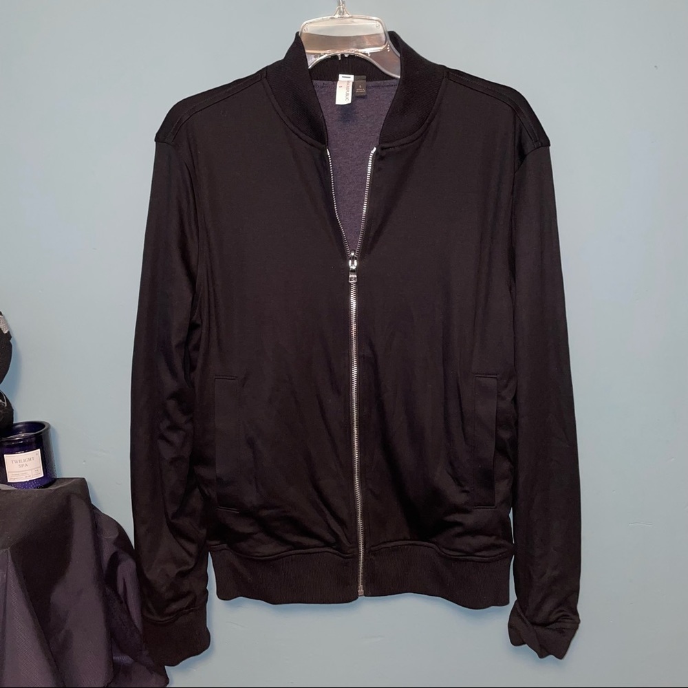 Banana Republic Reversible Lux Athletic Zip Up Sweatshirt Size Small